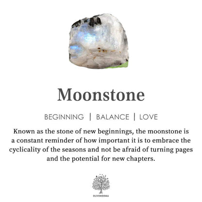 Skanto | Retro Moonstone Necklace - Selene