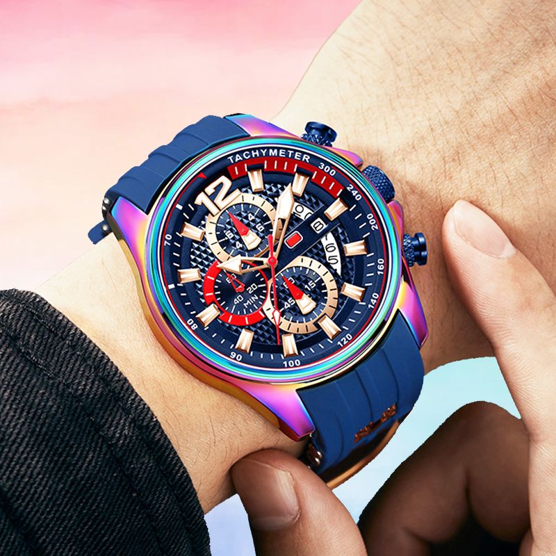 BowLift | Waterproof motorsport watch for men with luminous