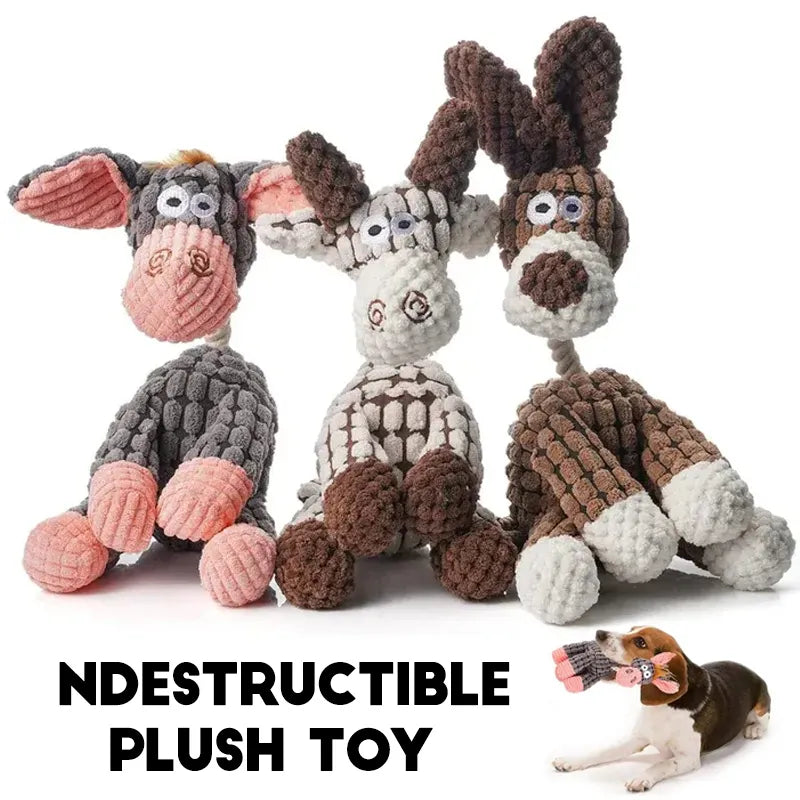 Squeaky plush toy for dogs