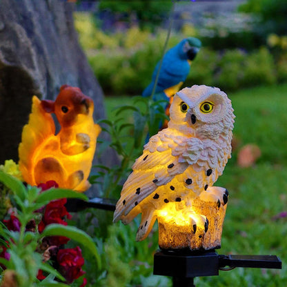 Environmentally friendly Solar Owl Garden Lights (2-pack)