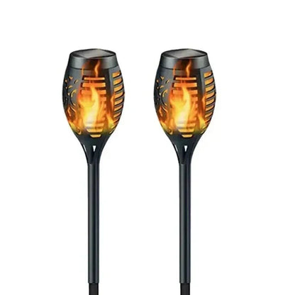 Solar Flame Path Lights – Flickering LED Garden Decoration