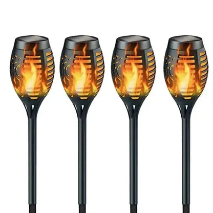 Solar Flame Path Lights – Flickering LED Garden Decoration