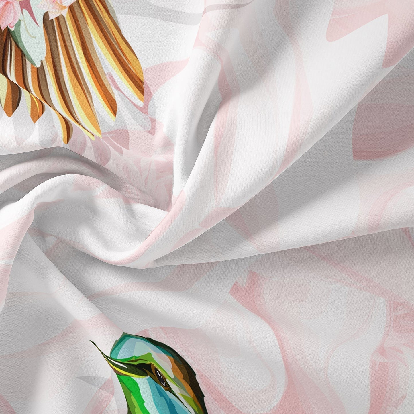 Skanto | FlightBloom - Luxurious Floral and Bird Pattern Bedding