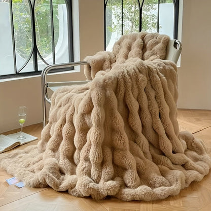 Skanto | FleeceHaven - Luxurious Soft Bubble Fleece Blanket for Relaxation