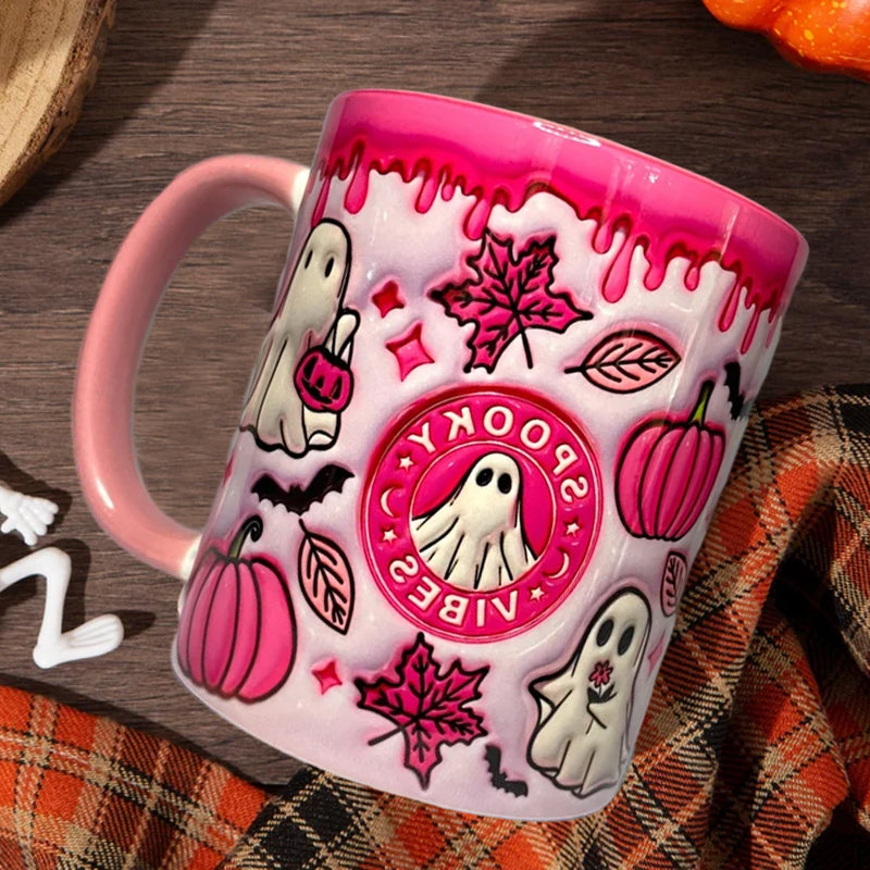 Skanto | Pumpkin Coffee Mug with Ghost
