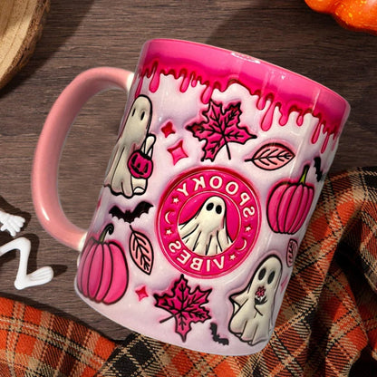 Skanto | Pumpkin Coffee Mug with Ghost