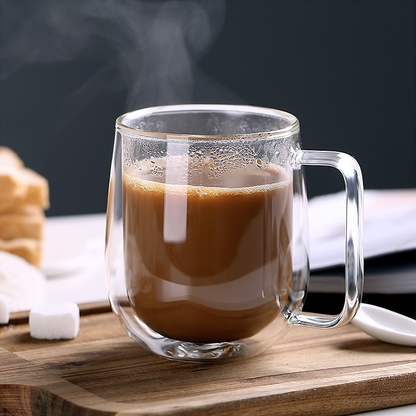 BowLift | Handmade Double Thermal Insulated Glass Mug