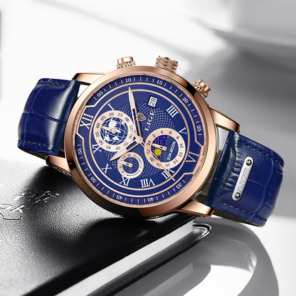 Skanto | Classic Chronograph Men's Watch | Stylish and Functional Luxury Wristwatch for Every Occasion
