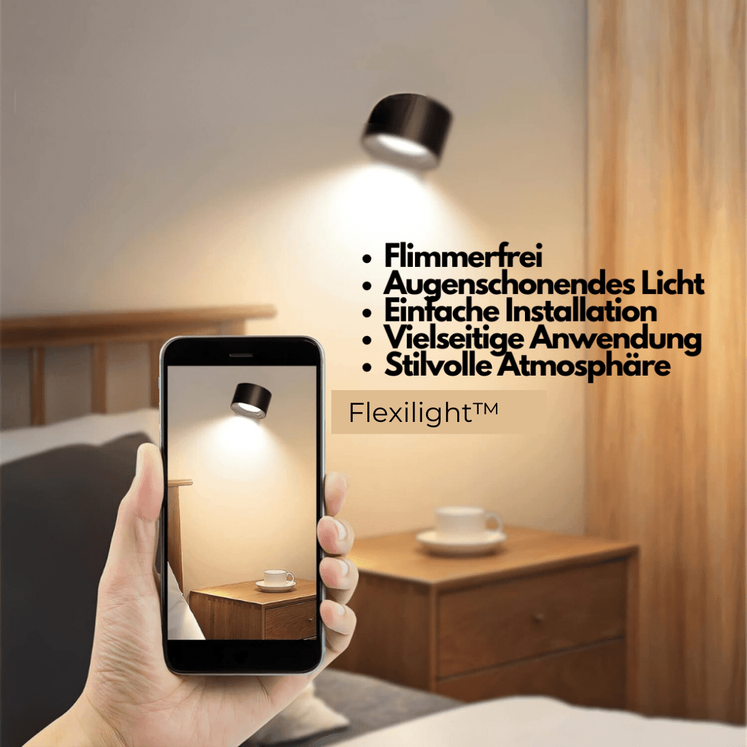 Wireless Wall Lamp – 360° Adjustable and Rechargeable LED Lighting (USB)