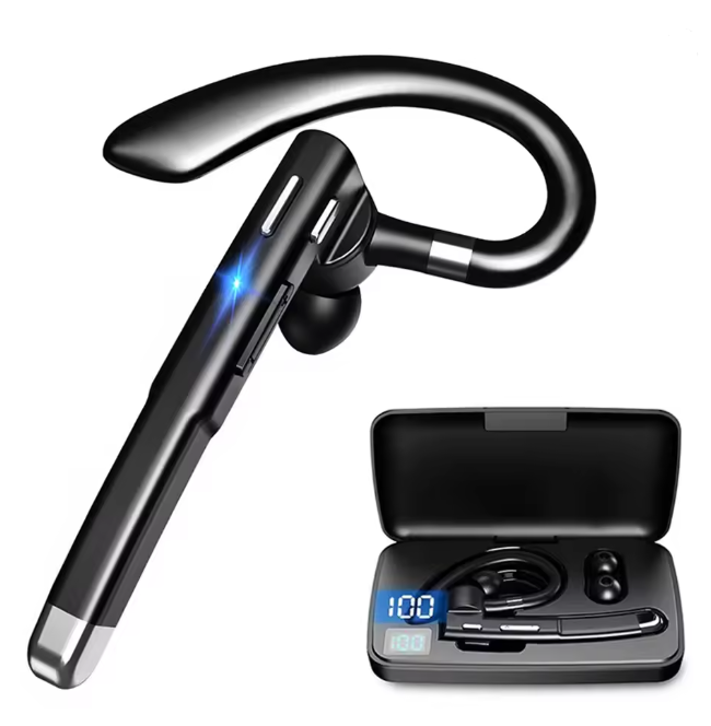 Skanto | Trucker Dual Mic Wireless Bluetooth 5.1 Noise Cancelling Headset/Earbuds