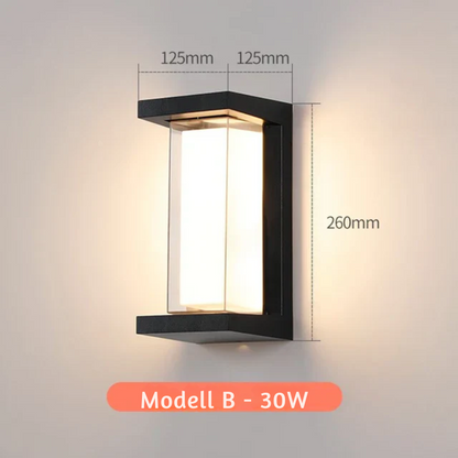 Modern outdoor wall light for garden and terrace | Karnz