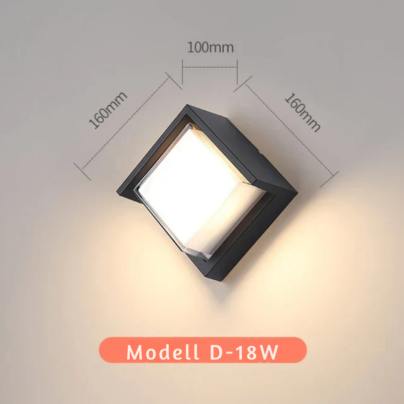 Modern outdoor wall light for garden and terrace | Karnz