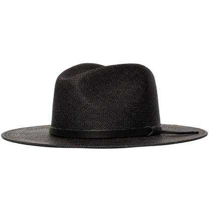 Summer straw hat Fedora-Black | Karnz