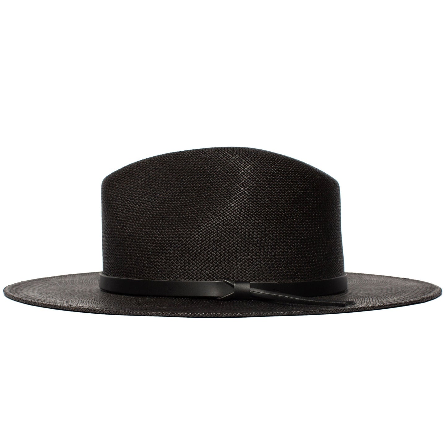 Summer straw hat Fedora-Black | Karnz