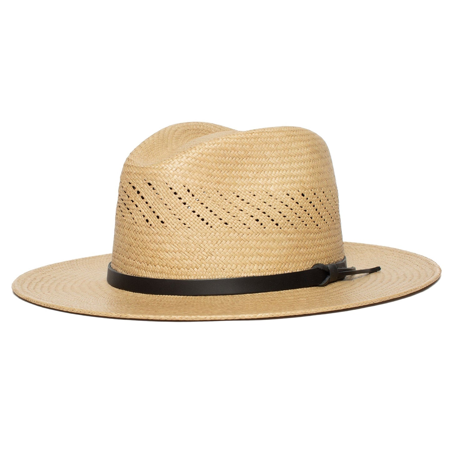 Summer straw hat Fedora-Black | Karnz