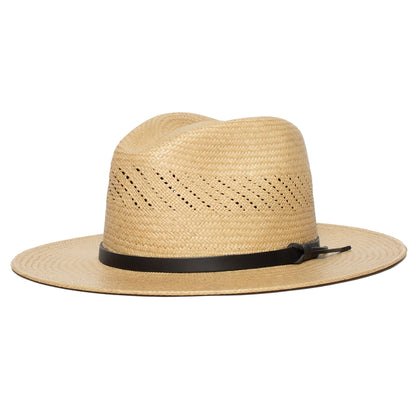 Summer straw hat Fedora-Black | Karnz
