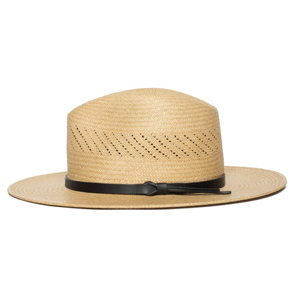 Summer straw hat Fedora-Black | Karnz
