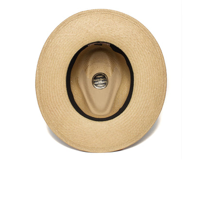 Summer straw hat Fedora-Black | Karnz