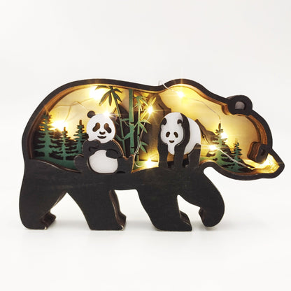 3D Creative Wooden Animal Carving Handcraft Gift | Bowlift