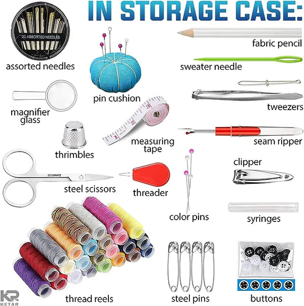98Pcs Sewing Tool kit with premium quality bag Bowlift