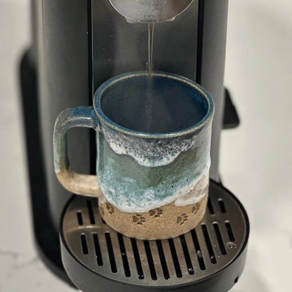 BowLift | Paw Print Ocean Shoreline Mug
