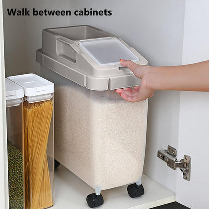 10Kg Rice Storage Container With Wheels Bowlift