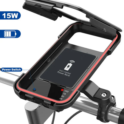 BowLift | 15W Power Bank Waterproof Bike Handlebar Phone Mount