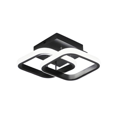 Skanto | LED Ceiling Lamp with Black Metal Frame
