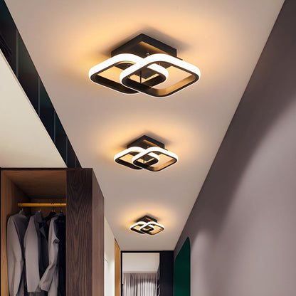 Skanto | LED Ceiling Lamp with Black Metal Frame