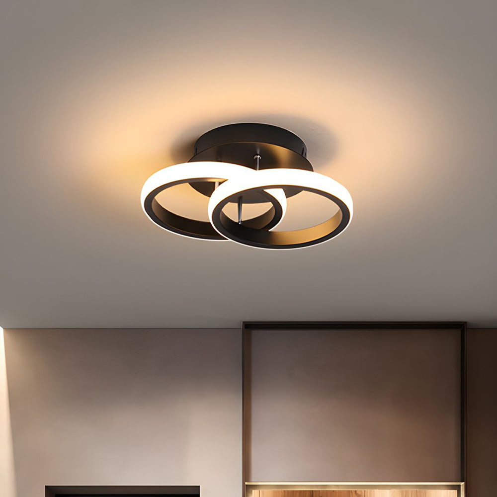 Skanto | LED Ceiling Lamp with Black Metal Frame