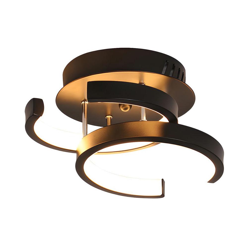 Skanto | LED Ceiling Lamp with Black Metal Frame