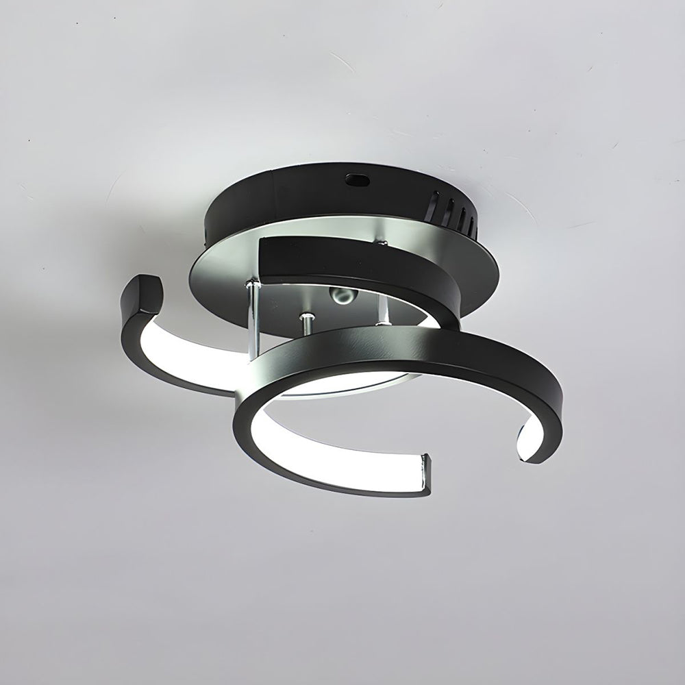 Skanto | LED Ceiling Lamp with Black Metal Frame
