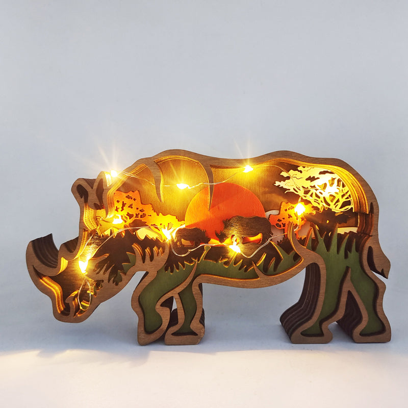3D Creative Wooden Animal Carving Handcraft Gift | Bowlift