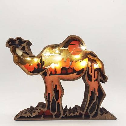 3D Creative Wooden Animal Carving Handcraft Gift | Bowlift