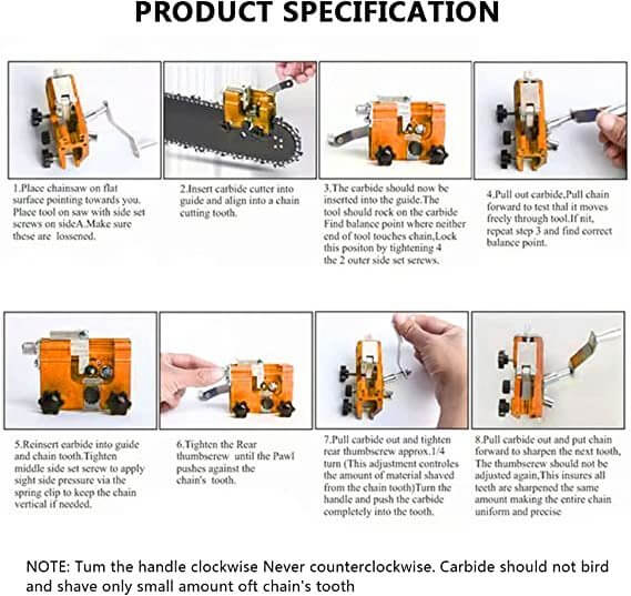 BowLift | Chainsaw Chain Sharpening Tool Devices