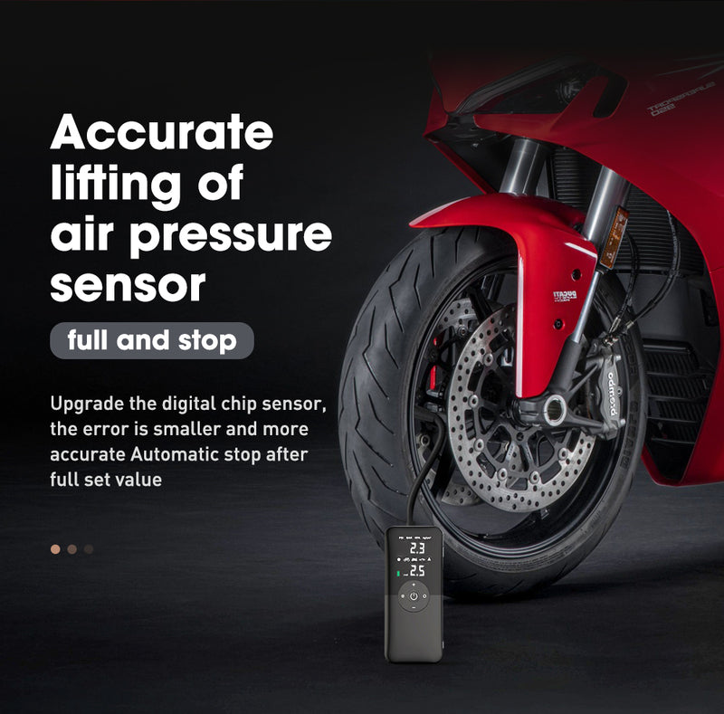 BowLift | Rechargeable Tyre Inflator Cordless Battery Powered Pump