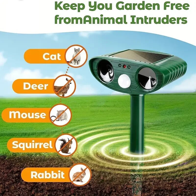 BowLift | Ultrasonic Fox Sonic Cats Deterrent Repellent Squirrel Birds for Animals
