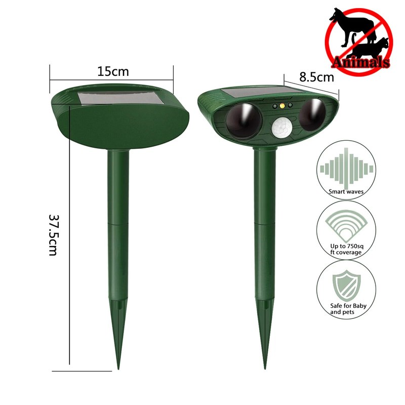 BowLift | Ultrasonic Fox Sonic Cats Deterrent Repellent Squirrel Birds for Animals