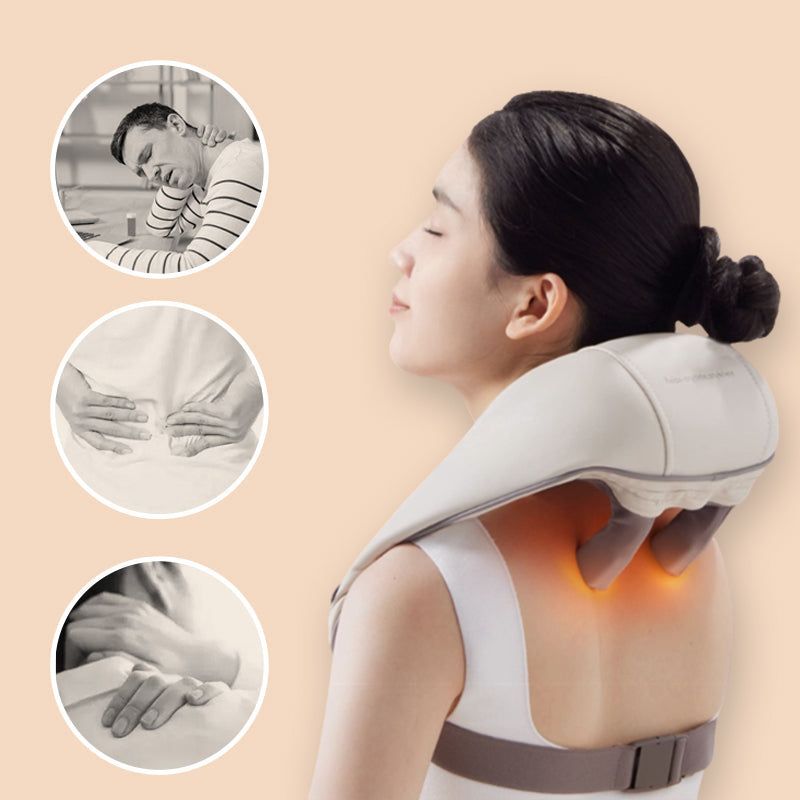 Skanto | Neck and Shoulder Massager with Electric Heat Relaxing Shiatsu Spa