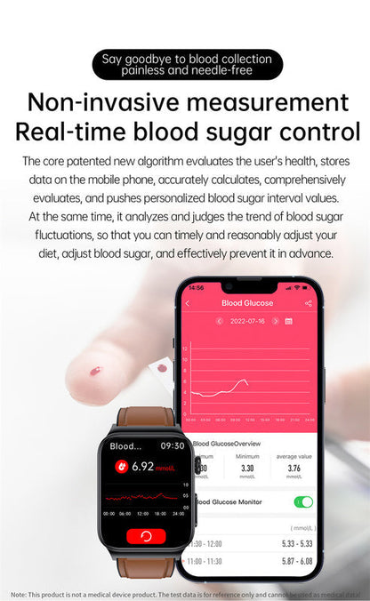 BowLift | GlucoseGuardian Smartwatch: Precision Blood Glucose Sensor & Monitor - Essential Health Watch for Blood Sugar Management