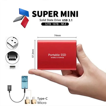 SSD external hard drive hard drive storage SSD 128 GB external | Brehn