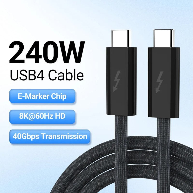 BowLift | Thunderbolt USB Type C Connector Cool Running Thunderbolt4 Cable