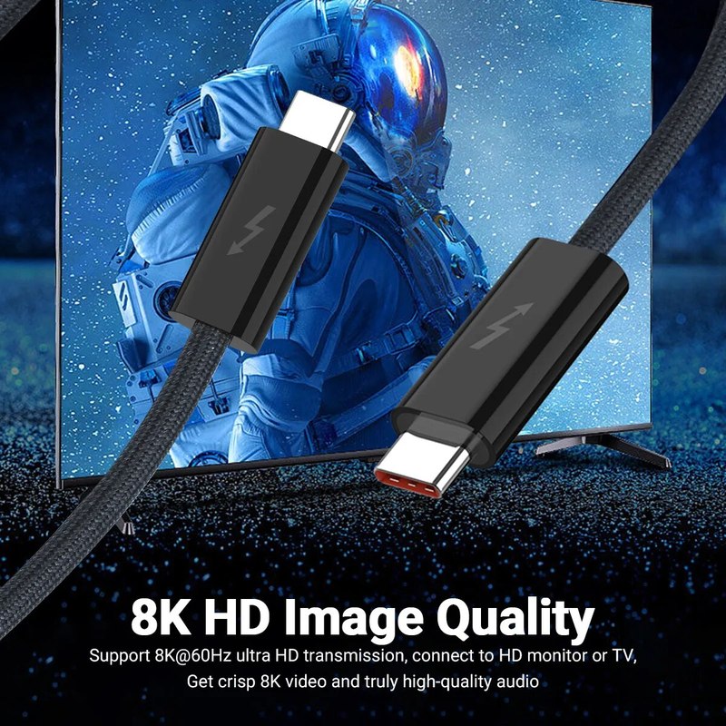 BowLift | Thunderbolt USB Type C Connector Cool Running Thunderbolt4 Cable