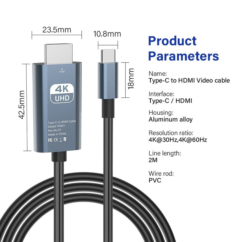 BowLift | Usb C to Hdmi Cable Cool Running Hdmi to USB C