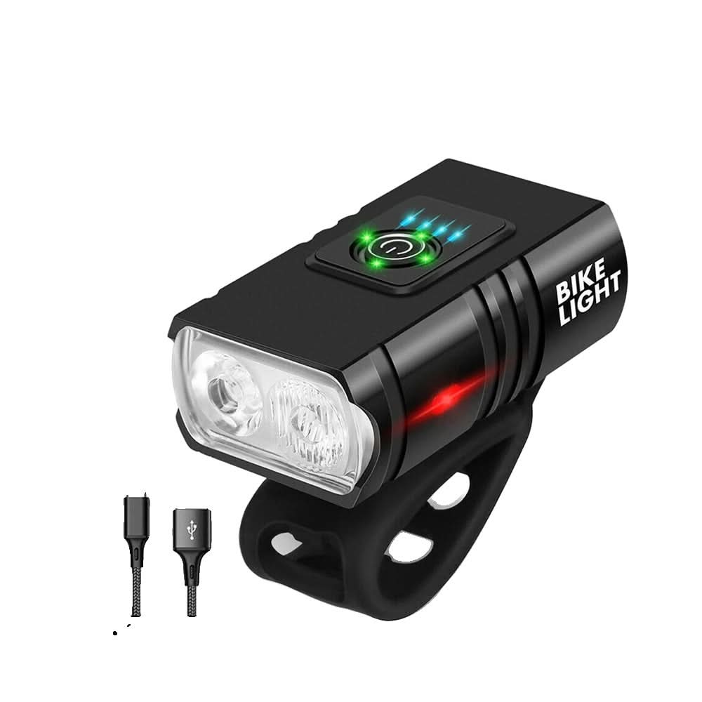 Skanto | NightRay – LED Bike Light with USB Charging and 1500 Lumens for Safe Night Rides