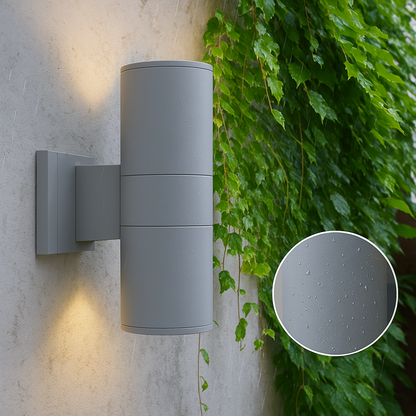 BowLift | Outdoor Wall Light with Black Aluminium Finish