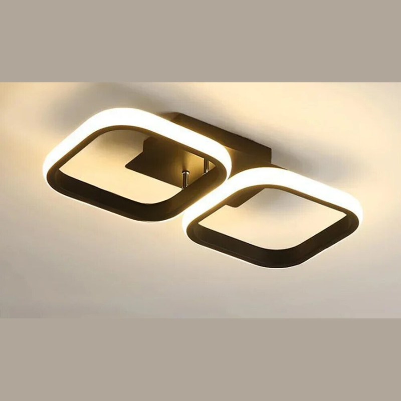 Modern LED Ring Chandelier – Minimalist Ceiling Light for Living Room and Dining Area | Karnz