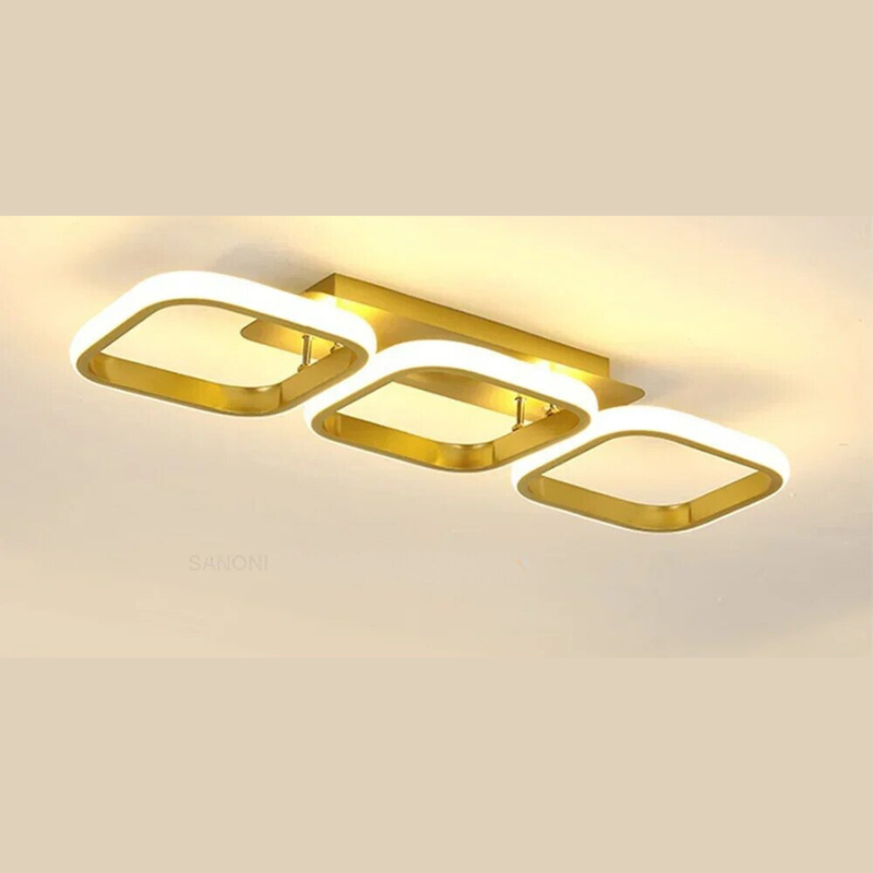 Modern LED Ring Chandelier – Minimalist Ceiling Light for Living Room and Dining Area | Karnz