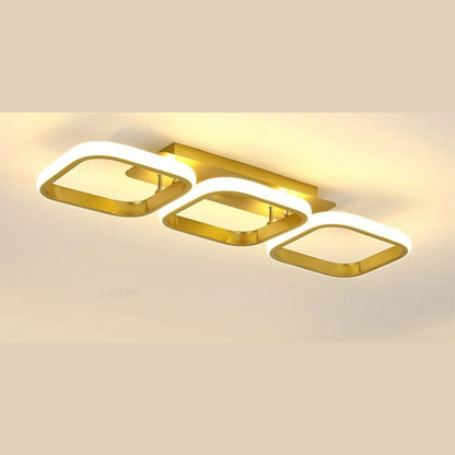 Modern LED Ring Chandelier – Minimalist Ceiling Light for Living Room and Dining Area | Karnz