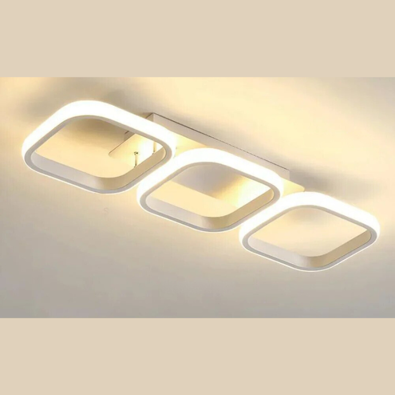 Modern LED Ring Chandelier – Minimalist Ceiling Light for Living Room and Dining Area | Karnz